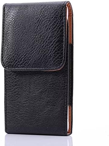 Vertical Leather Black Pouch Belt Clip Case Holster for Iphone 6+ Plus 5.5''/samsung Note 4