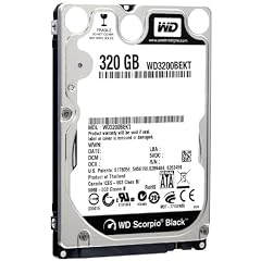Western Digital WD3200BEKT Scorpio Black 320GB interne Festplatte (6,4 cm (2,5 Zoll), 7200rpm, 16MB Cache, SATA)