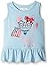 Kidtopia Girls' Sleeveless Peplum Top with Kitten