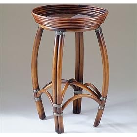 Old World Walnut Tray Table by AtHomeMart