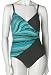 Apparel : Christina Women's Lava Stripes 1 Piece Crossover Tank Suit