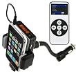 FM Transmitter Car Charger and Mount Compatible with Apple iPod / iPhone
