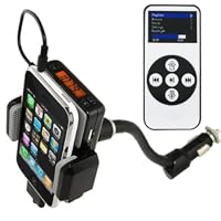 FM Transmitter + Car Charger + Holder ~Remote Included!~ for iPhone 3GS 3G iPod Touch! 4GB, 8GB, 16GB, 32GB, 64GB, 120GB, 160GB