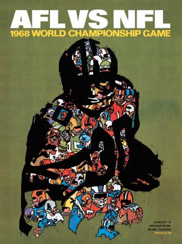 Canvas 36 x 48 Super Bowl II Program Print | Details: 1968, Packers vs Raiders