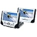Mustek VIEWFUN PD77 Dual Screen Portable DVD Player with Car Harness