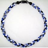 20" Titanium Sports Necklace - Blue/white/black
