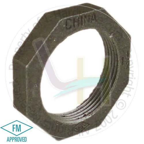 NUSET 1 1/2 Malleable Black Iron Locknut or Backnut (B310-40)