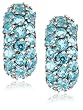 Sterling Silver Blue Topaz Earrings