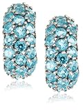 Sterling Silver Blue Topaz Earrings