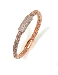 Sterling Silver - Silver Cubic Zirconium Bangle