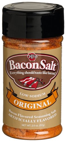 J&D's Original Bacon Salt, Low Sodium, 2-Ounce Bottle (Pack of 3)