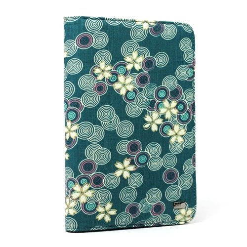JAVOedge Cherry Blossom Book Case for Amazon Kindle Keyboard (Ocean Blue) - Past Generation