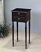 Traditional Cherry Finish Plant Stand / Side Table with Storage