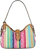 Fossil Handbag - Signature Hobo (Color: Stripe)