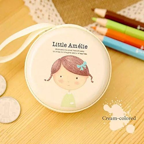 BestTopc Cute Creative Design Carrying Pocket Storage Earphone Case for Earphone MP3 Beige