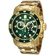 Invicta Men's 0075 Pro Diver Chronograph 18k Gold-Plated Watch
