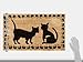 Kempf Printed Coco Coir Doormat Cat Design
