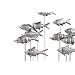 School of Fish Tabletop Decor