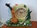 golf club mini desk clock 6x6x2