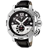 Swiss Legend Men's 10538-01 Scubador Collection Chronograph Black Leather Watch