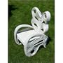 Flower House FHWCHW Butterfly Chair Wicker White