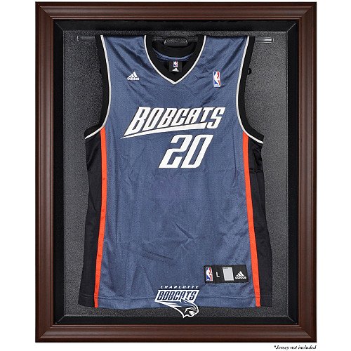 Mounted Memories Charlotte Bobcats Brown Framed Jersey Display Case