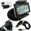 Chargercity OEM Beanbag Friction Mount Kit for Garmin Nuvi 3790 3790T 3760 3760T 3750 3750T 3710 3710T 3700 3700T GPS w/ Micro USB Card Reader, Bracket Cradle, Car Charger Vehicle Power Cable & Portable Garmin Dashboard Friction Mount (Manufacture Direct Replacement Warranty)