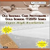 Old Baseball Card Photographs - Gold Borders (T205) Series - Super High Resolution (2-DVD Set)