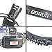 Boruit Super Bright Adjustable LED Headlamp Rechargeable 3 Modes Include Yellow Light for Camping, Running,Hiking, Reading, Cycling,with 2*18650 Rechargeable Batteries+AC Charger+Car Charger+USB Cable