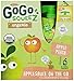 GoGo squeeZ Organic Applesauce, Apple Peach, 3.2 Ounce (48 Pouches), Gluten Free, Vegan Friendly, Unsweetened Applesauce, Recloseable, BPA Free Pouches