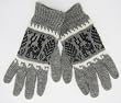 Alpaca Lightweight 75% Alpaca Natural Fiber Gloves - Andean Soft Gray (Women Medium/large)