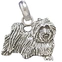 Adorable Havanese Hand Made Sterling Silver Dog Charm