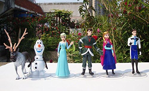 Cartoon Disney Frozen Dairy Queen Toys Doll PVC Model Furnishing Articles Living Room Home Decoration Desktop Furnishing Articles Figure Decoration One Set 6 Pieces