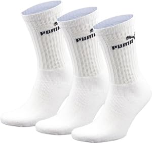 Puma Crew Basic Crew 3 Pack - White, EU43-46