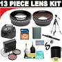 2x Digital Telephoto Professional Series Lens + 0.5x Digital Wide Angle Macro Professional Series Lens + 3 Piece Digital Camera Filter Kit + Lens Adapter Tube (If Needed) + SD 2GB Memory Card + Deluxe DB ROTH Super Savings Accessory Kit For The Nikon Coolpix P80 Digital Camera