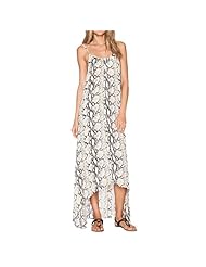 Vintage Backless Summer Polyester Snake Print  Dress