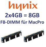 Produkt-Bild: HYNIX original 2 x 4GB = 8GB Kit 240 pin FB-DIMM DDR2-800 PC2-6400 128Mx4x36 double side (HYMP151A72CP4D3-S6) f&uuml;r MacPro Systeme 1,1 2,1 3,1 (Baujahre 2006 bis 2008) Modelle