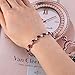 EleQueen Women's Silver-Tone Full Cubic Zirconia Love Heart Bridal Tennis Bracelet Ruby Color, 6.7''+1.4'' Extender