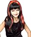 Girls Gothic Doll Wig- Red and Black - Child Std.