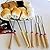 Marshmallow Roasting Sticks Telescoping Forks Smores Skewers for Camping Cookware and Patio Fire Pit Accessories. FDA Approved Stainless Steel