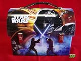 Star Wars- Collectable 2008 Darth Vader blue Dome Tin Lunch Box New Vintage Retro Style CLASSIC COLLECTABLE Edition Movie Official [Licensed Merchandise] Workmans Carry All