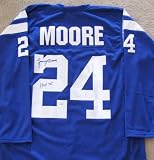 Lenny Moore Autographed Blue Jersey - Baltimore Colts
