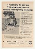 1964 BLH Austin-Western Model 70 Street Sweeper Print Ad (44596)