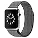 Apple Watch Band,Teslasz? 38mm Mesh Replacement Strap Stainless Steel Milanese Loop Strap Magnetic Buckle Wrist Band for Apple iWatch All Models,Black