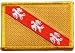 Écusson brodé Flag Patch France Lorraine - 8 x 6 cm
