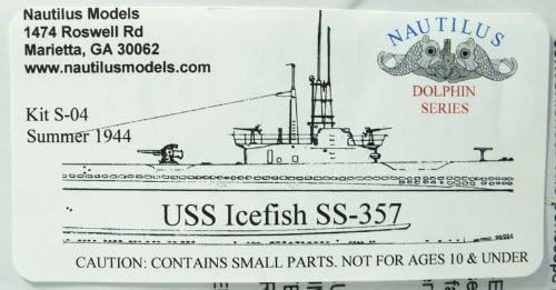1/220 US Navy submarine ice Fish conversion parts