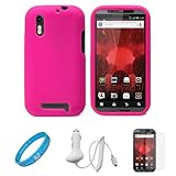 Pink Silicone Skin for Motorola Droid Bionic XT865 (Verizon Wireless) Smart ....