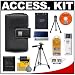 Nikon Coolpix 9413 Leather Carrying Case + EN-EL10 Battery + Tripod + Accessory Kit for S60, S200, S210, S500, S510, S520, S600 & S700 Digital Cameras