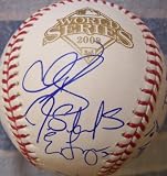 2008 Tampa Bay Rays autographed World Series baseball (Carl Crawford, Evan Longoria, Joe Maddon, David Price, James Shields)