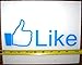 Facebook Style LIKE HQ Single Color Light Blue 9.25